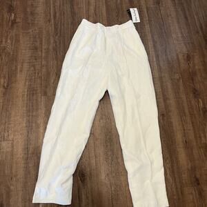 Giorgio Saint Angelo Linen Pants/ Trousers Women’s Size 12L/ White/ NWT